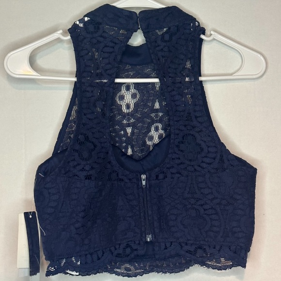 COPY - Sequin Heart’s exquisite lace crop top NWT - Picture 5 of 10